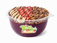 Bliss Bowl with banana, strawberry, and granola