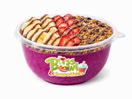 Bliss Bowl with bananas, strawberries, and granola