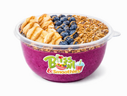 Bliss Bowl with bananas, blueberries, granola
